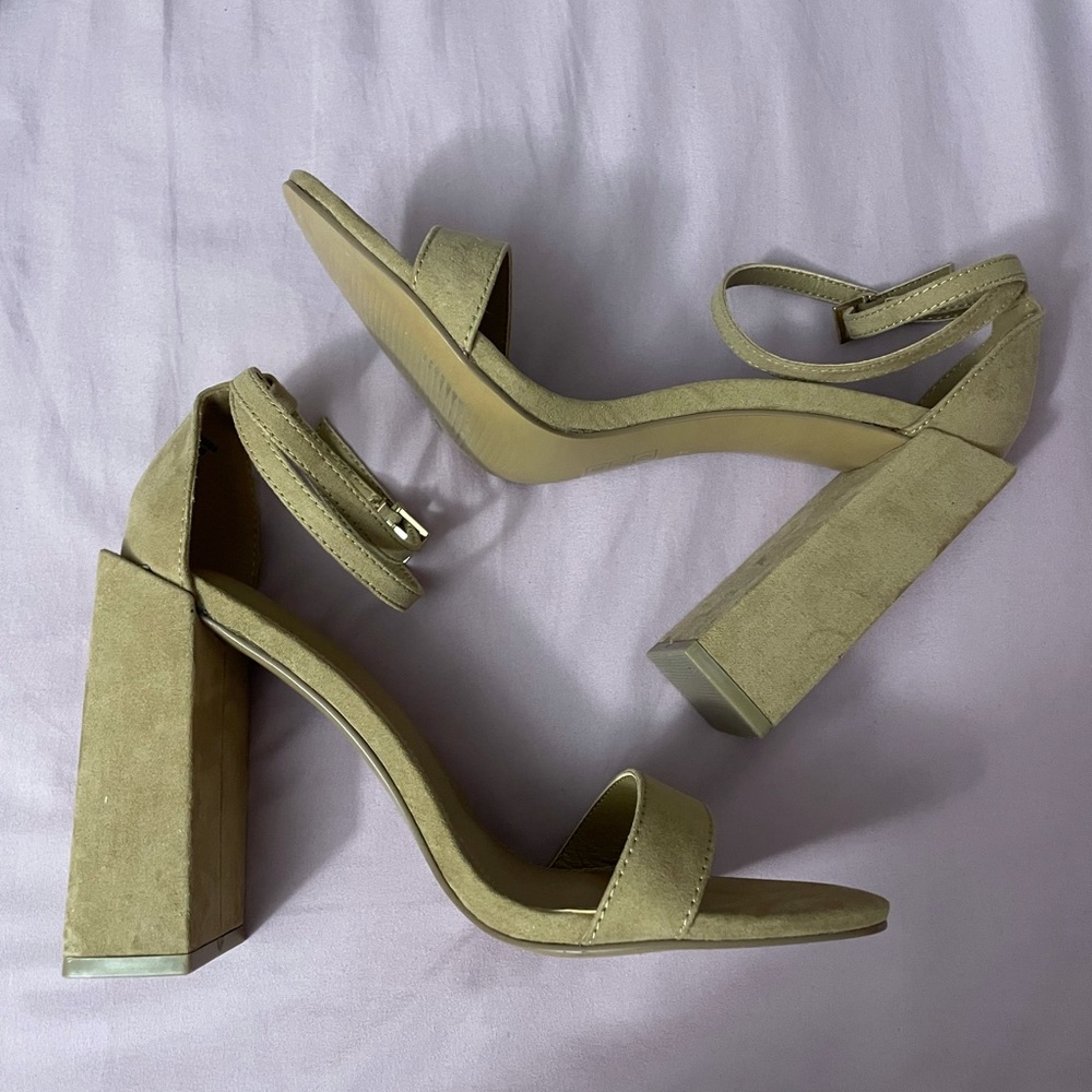 ASOS Suede Geometric Heel